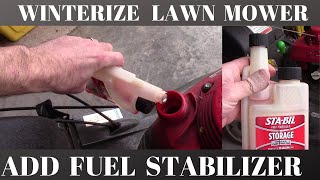 How to Winterize your Lawn Mower with Fuel Stabilizer
