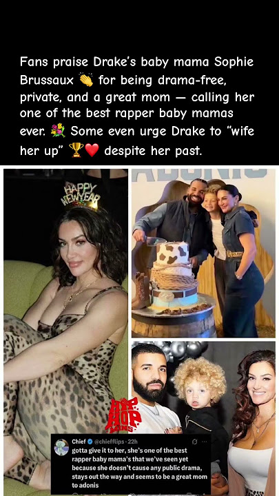 Fans Praise Drake’s Baby Mama 👏 #Drake #SophieBrussaux #HipHopNews #CelebrityBuzz #FansReact
