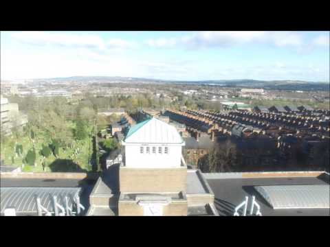 Qub - EEECS Phantom 3 drone first flight around DKB quad.