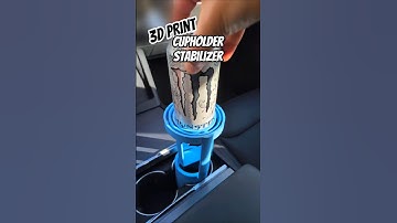 3D Printed Drink Cupholder Stabilizer Gimbal #3dprinting #howto