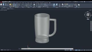 AutoCAD 3D, How to drawing 3D Glass, 3D Modeling, autodesk, sketches