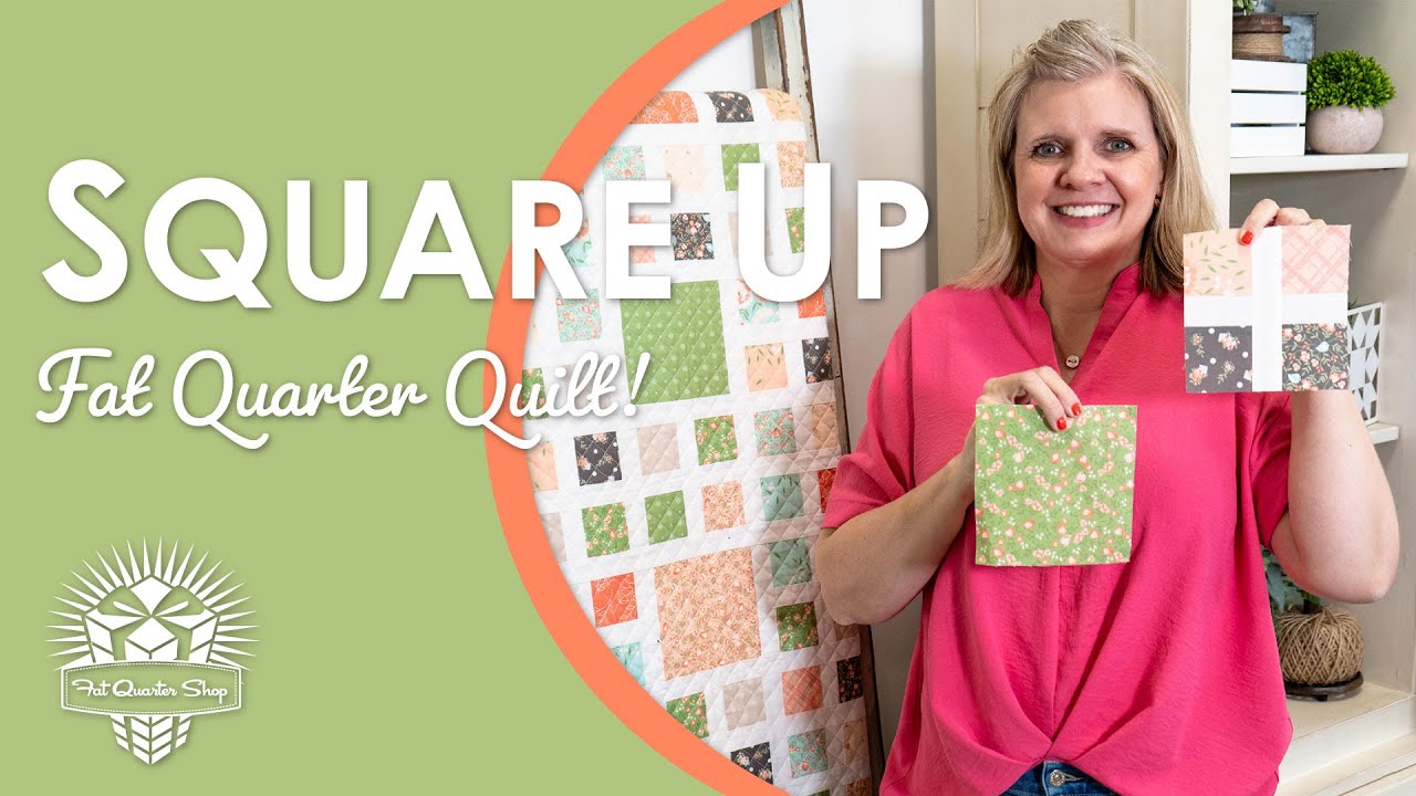 An Intricate but Easy Quilt! Just 12 Fat Quarters 😁 Square Up Free Quilt Pattern ✨ Fat Quarter Shop