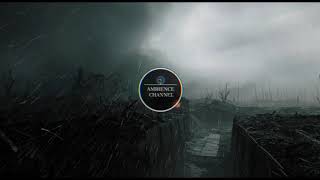 RELAXING RAIN WITH DISTANT ARTILLERY | BATTLE AMBIENCE | AMBIENCE CHANNEL | TWO HOUR for New Version