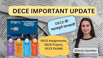 DECE Full Information 2024-25 IGNOU Simran Gumber Level Up Learning