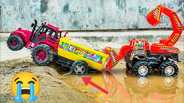 Diy tractor stuck in mud mini science project with JCB part 13||Top Little project||rv hacks||cs toy