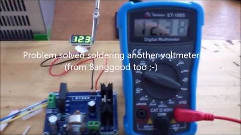 LM317 voltage regulator module from Banggood