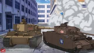 Girls Und Panzer Final Battle 60 FPS ( Pz IV vs Tiger I only)