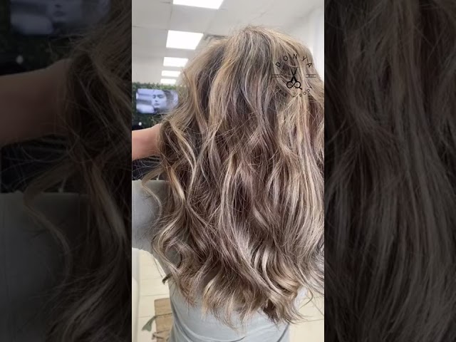 Haircut and balayage transformation at Donya Hair + Body, Richmond Hill