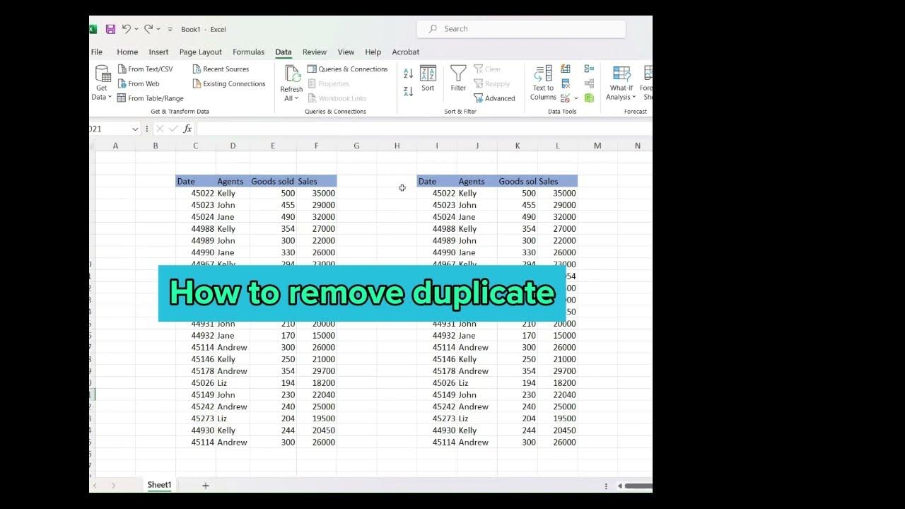Smart way to remove duplicates in Excel #exceltips - YouTube