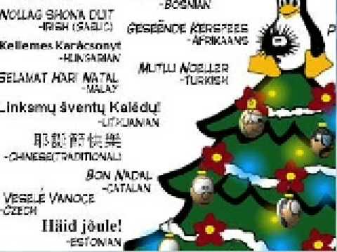 Buon Natale Arabo.Buon Natale In Multi Lingue Youtube