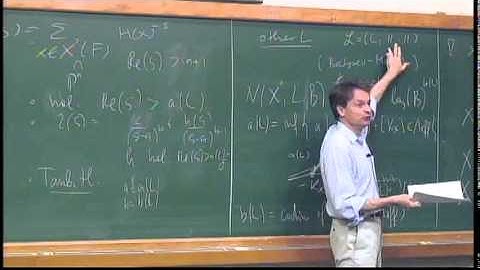 International Conference in Number Theory and Physics - Yuri Tschinkel