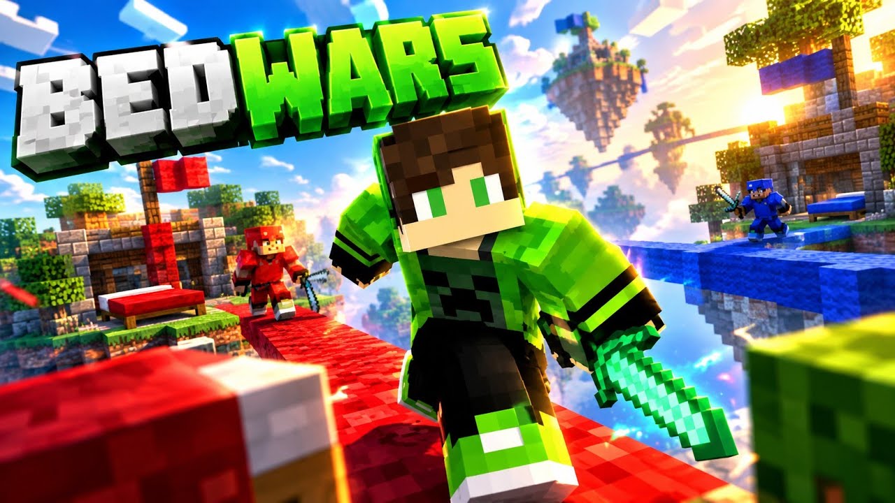 Minecraft lekin Tiny va men BEDWARS oʻynadik!😱