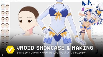 ☆ IcyKaty ☆ 3D VTuber Custom VRoid Outfit | VRoid 3D Clothes Making【#VRoid Studio Speedsculpt】