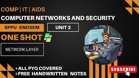 CNS | Unit 3 | Network Layer | SPPU T.E. Comp Sem 5 | ONESHOT @ThinkHatchStudio 