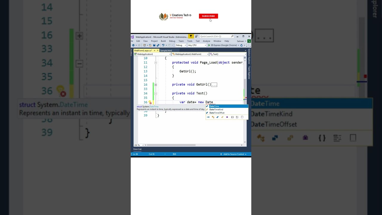 Make IntelliSense And Tooltip Semitransparent In Visual Studio Shorts