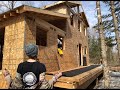 Our off-grid cabin has a roof!