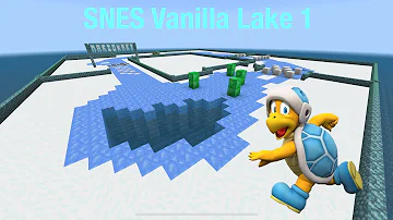 Mario Kart in Minecraft SNES Vanilla Lake 1