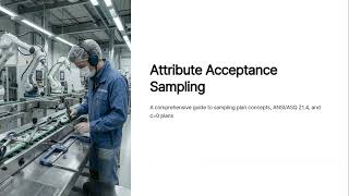 Acceptance Sampling and ANSI Z1.4 Sampling Procedure Explained