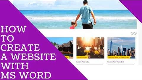 How to create a website with Microsoft Word part 1
