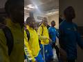 Sundowns players leaving Loftus after qualifying for the CAF Champions League final. #sundowns