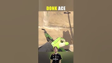 Donk Clean ACE on Mirage! - Those TAPS at the END..🤯🔥 #cs2 #donk #gamingshorts