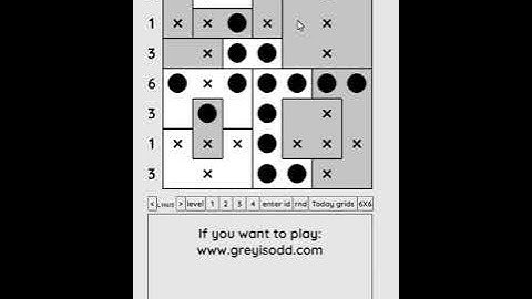 Grey is Odd - Today grids. Solution level 2 7X7 dated 07-22-2024 #logicpuzzles #logicgames  #games