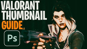 How to make Valorant Thumbnail in Photoshop😎