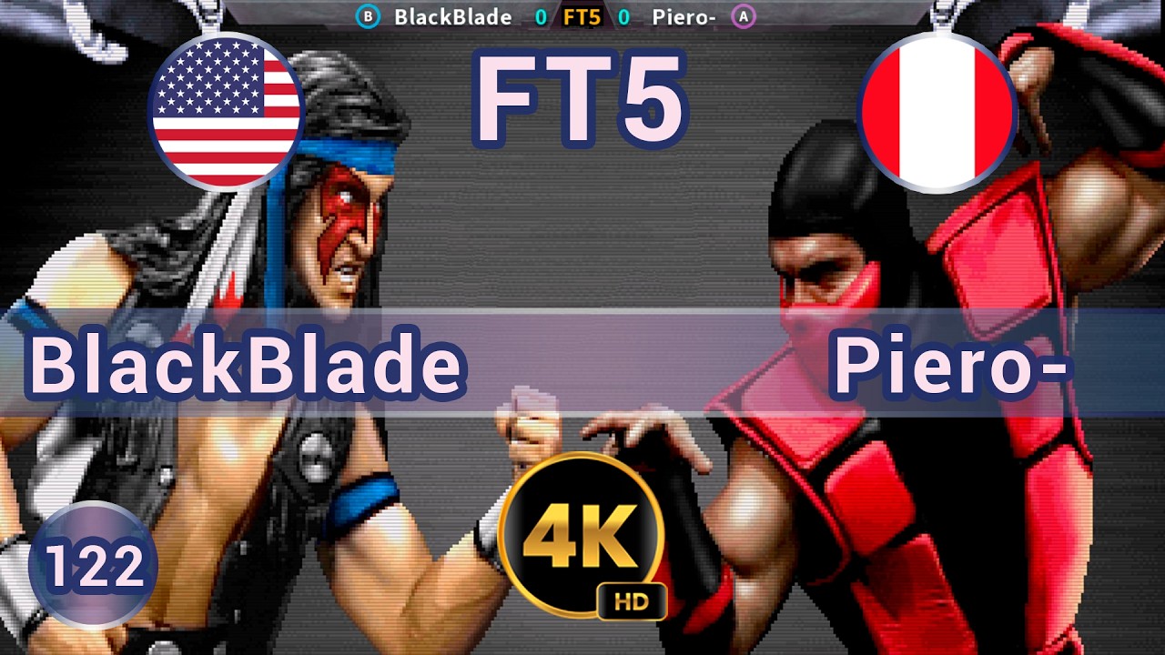 UMK3 - 🇺🇸 BlackBlade vs Piero- 🇵🇪 FT5 / 4K 60 FPS #umk3 #ultimatemortalkombat3 #t99hex #team99hits