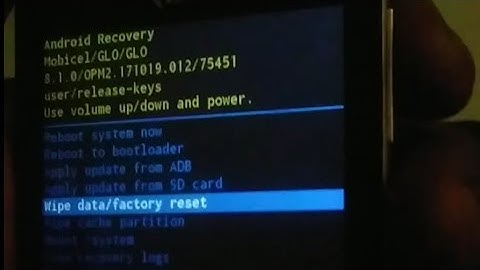 Mobicel GLO hard reset 2023