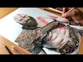 Drawing Kratos (God of War) - Timelapse | Artology