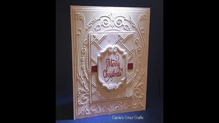 A MERRY CHRISTMAS CARD, WHITE ON WHITE...HOW TO AS...