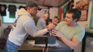 Auden Larratt Teaches Armwrestling - How to Armwrestle for Beginners