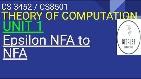 1.5 Conversion of Epsilon NFA to NFA in Tamil