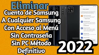 WOW!! QUITAR CUENTA SAMSUNG desde el MENU sin contraseña TODOS LOS SAMSUNG Metodo DEFINITIVO 2022