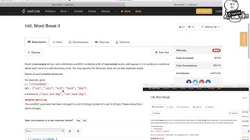 小Q刷Leetcode第12期 139-140