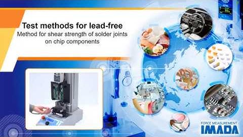 Chip components solder joints shear strength test