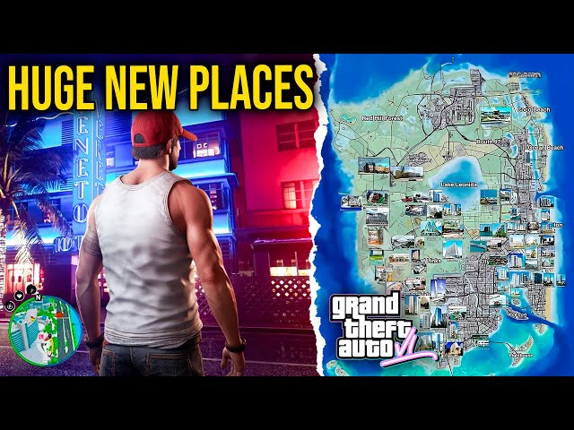 GTA 6 leaked footage seemingly throws up a ton of new locations, truly  massive map