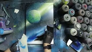 WinterSpace - SPRAY PAINTING ART - by Skech