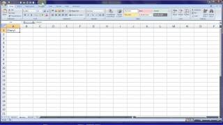 Lesson 3 - Excel - Workbook Introduction