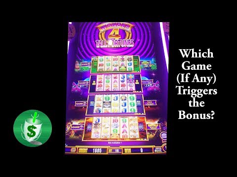Wonder Four Tall Fortunes slot machine, Which One Gets the Bonus