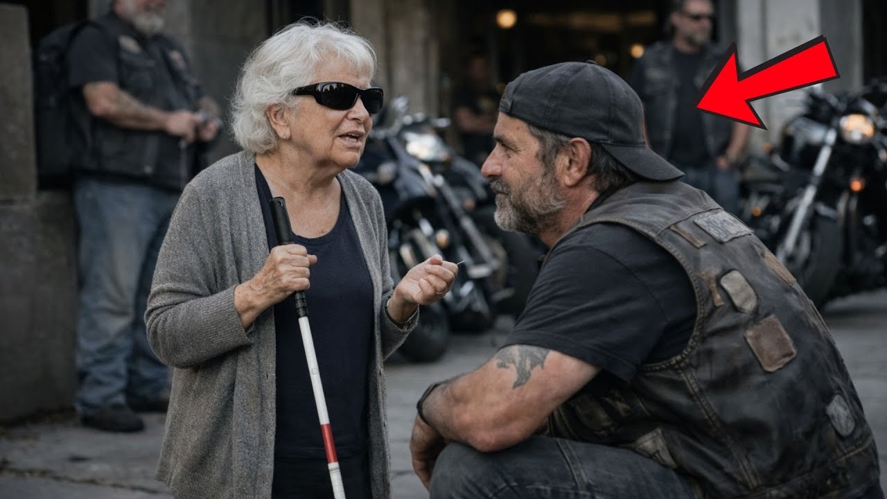 Blinde Frau bittet Biker: ‚Bring mich zum Grab meiner Tochter – 90 Hells Angels eskortieren sie..