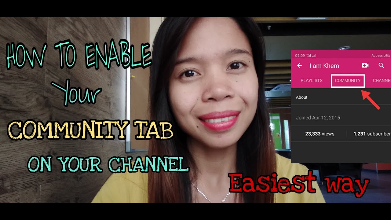 EASIEST WAY TO ENABLE YOUR COMMUNITY TAB || ENGLISH /TAGALOG VERSION || I am Khem ❤️