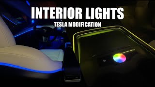 $1,800 Tesla Modification | Ambient Lights
