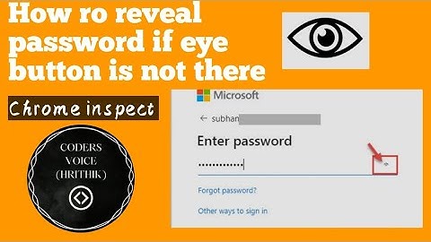 How to see the typed password in chrome | google chrome inspect element tricks | password revealer