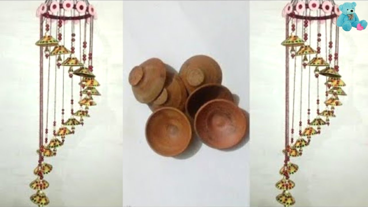 Old Diya Jhumar Making Waste Diya Reuse Idea Diy Jhumar Making