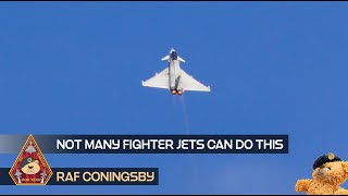 NOT MANY FIGHTER JETS CAN DO THIS! ULTIMATE POWER EUROFIGHTER TYPHOON PERFORMANCE TAKE OFF • EGXC