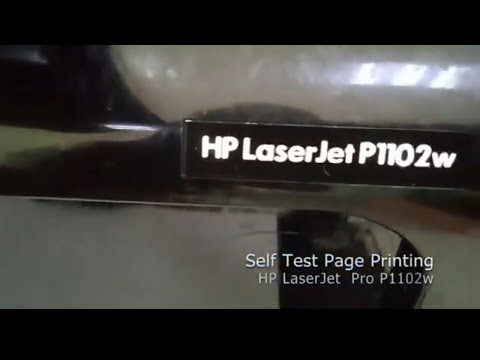 Self Test Page Printing on HP LaserJet  Pro P1102w Printer