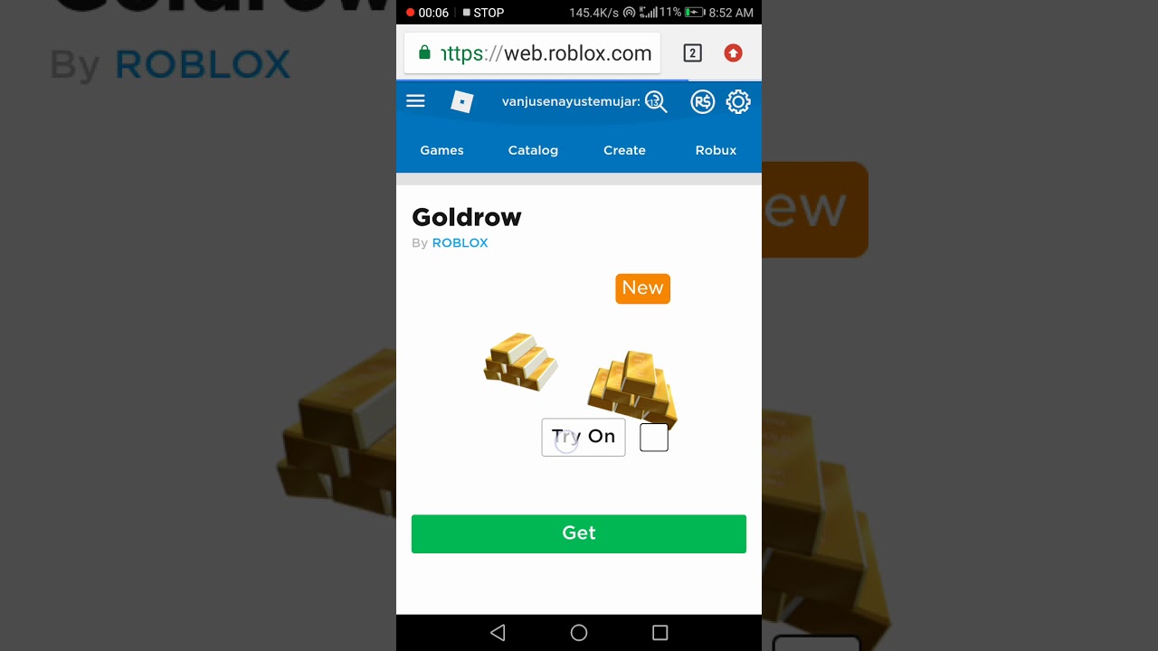 Free Item How To Get Goldrow Roblox Youtube - roblox free item how to get the goldrow youtube