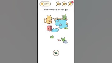 Brain Find Level 61 huh, where did the fish go.