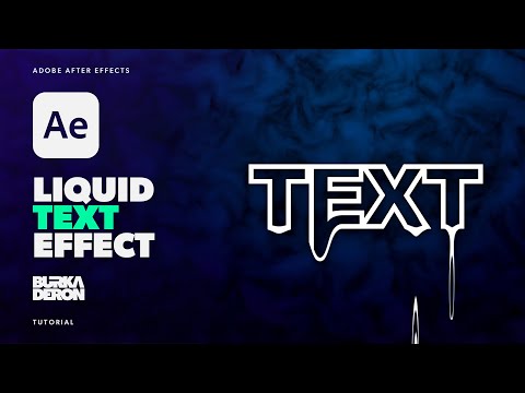 Liquid Text Effect Tutorial in Adobe After Effects No Plugins